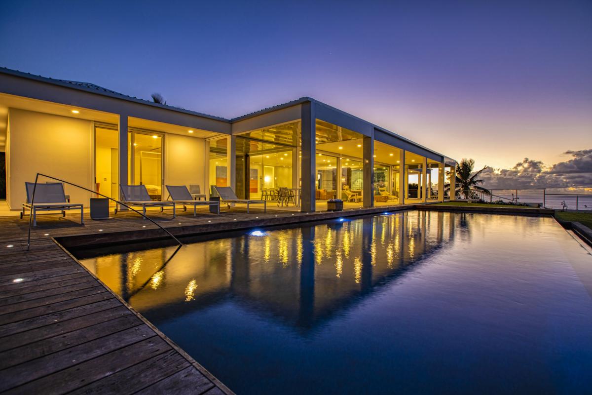 A louer villa Saint Martin Terres Basses - Villa 5 chambres - La Falaise aux oiseaux - piscine - jacuzzi - vue mer (39)